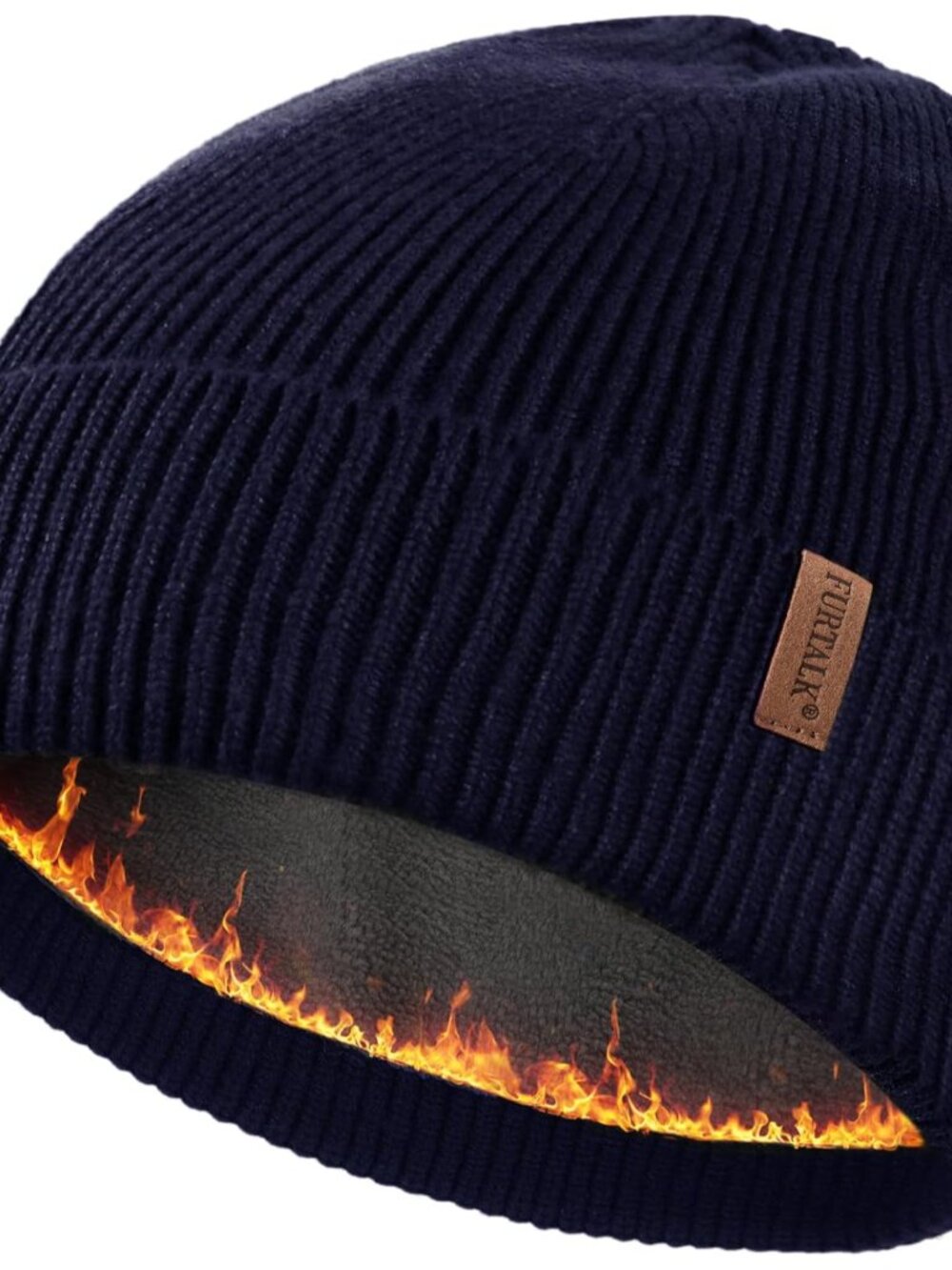 Winter Hats for Men Women Fleece Lined Beanie Warm Cuffed Outdoor Skull Cap